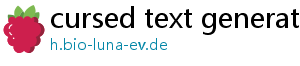 cursed text generator